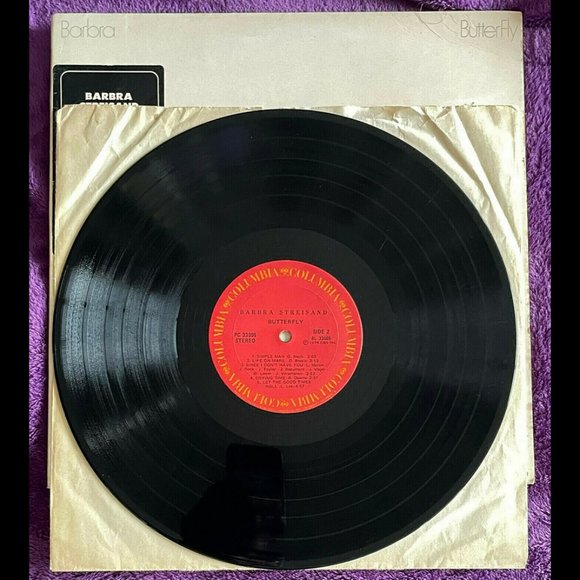 Barbra Streisand BUTTERFLY Gatefold RECORD Album 1974 CANADA 1st Ed. 48Yrs! RARE - Picture 6 of 7